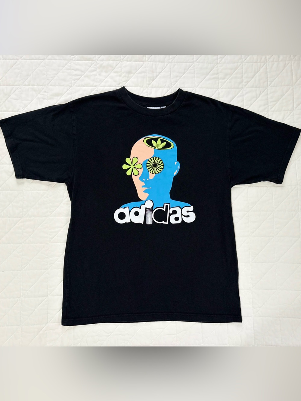 Adidas Originals Adihead Trippy Psychedelic Face Heavyweight Tee Mens Size M